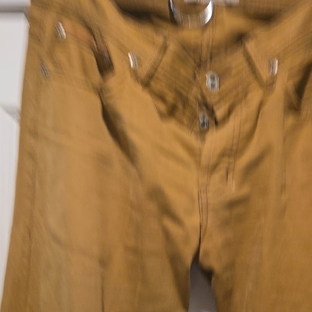 Naked & Famous Denim Tan Pants View 3